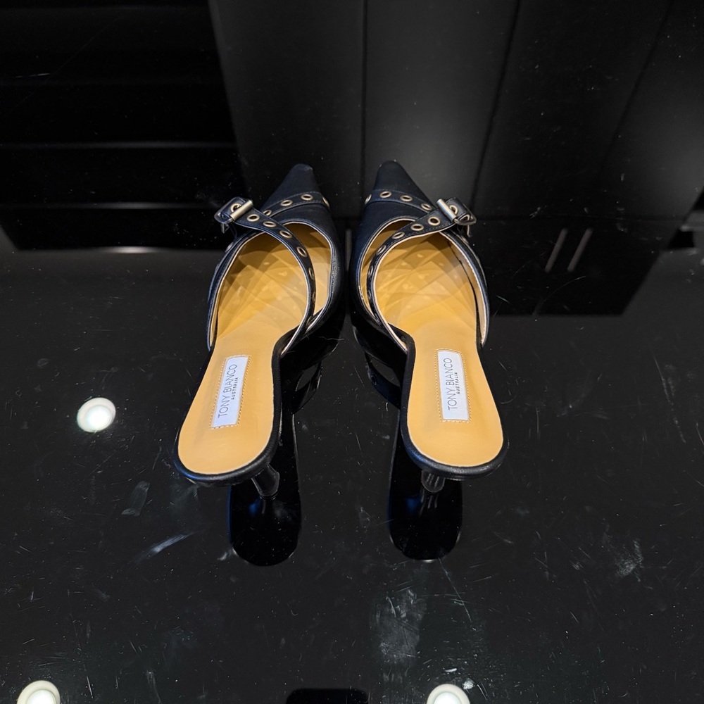 Tony Bianco Black and Tan Heels - Picture 7 of 7